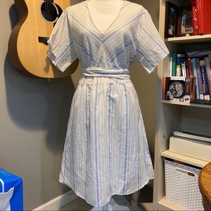 Gap striped dress with belt